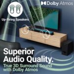 Majority SIERRA PLUS Soundbar 400W 2.1.2 Dolby Atmos Wireless Subwoofer 3xHDMI BT-USB (EU) - Image 3
