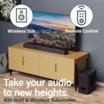 Majority SIERRA PLUS Soundbar 400W 2.1.2 Dolby Atmos Wireless Subwoofer 3xHDMI BT-USB (EU) - Image 4