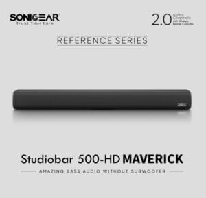 SonicGear STUDIOBAR 500HD Maverick 100W HiFi DSP Soundbar BT-USB-HDMI