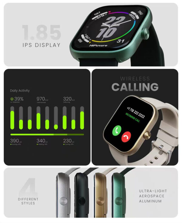 HiFuture Fashion SmartWatch LUME Black - Image 3