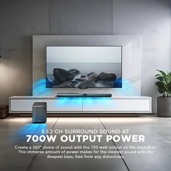 SonicGear STUDIOBAR 3000 Dolby Atmos 700W 5.1.2 Soundbar Incl 2xUHF Wireless Microphones 3xHDMI,BT,USB - Image 3