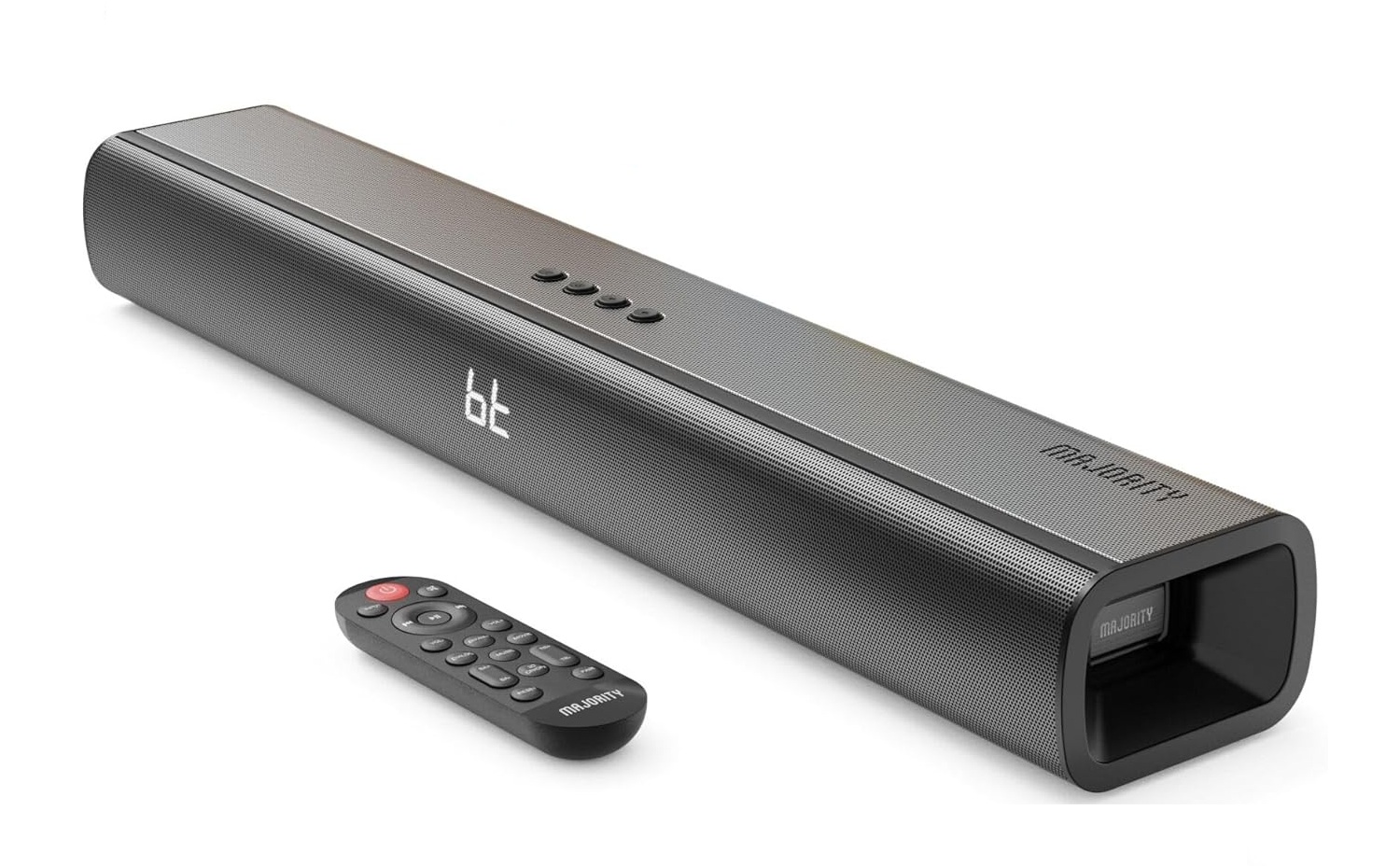 Majority Soundbar NAGA60 120W 2.1 3D Sound Built-in Sub & Wall Mount