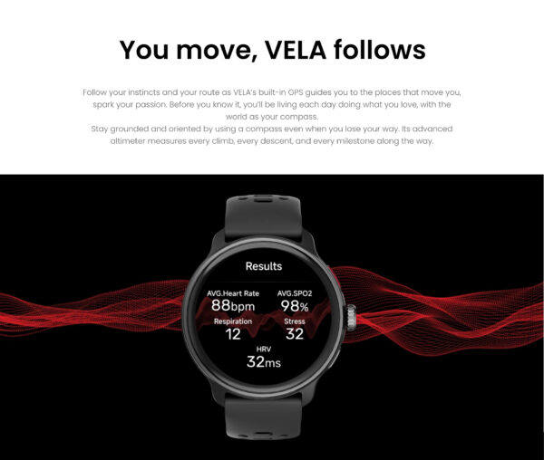 HiFuture VELA Adventure GPS SmartWatch with AMOLED Black - Image 8