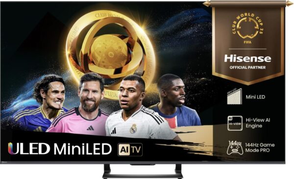 Hisense 55U7Q 55'' 4K Smart QLED MINI LED 144hz Gaming TV - Image 9