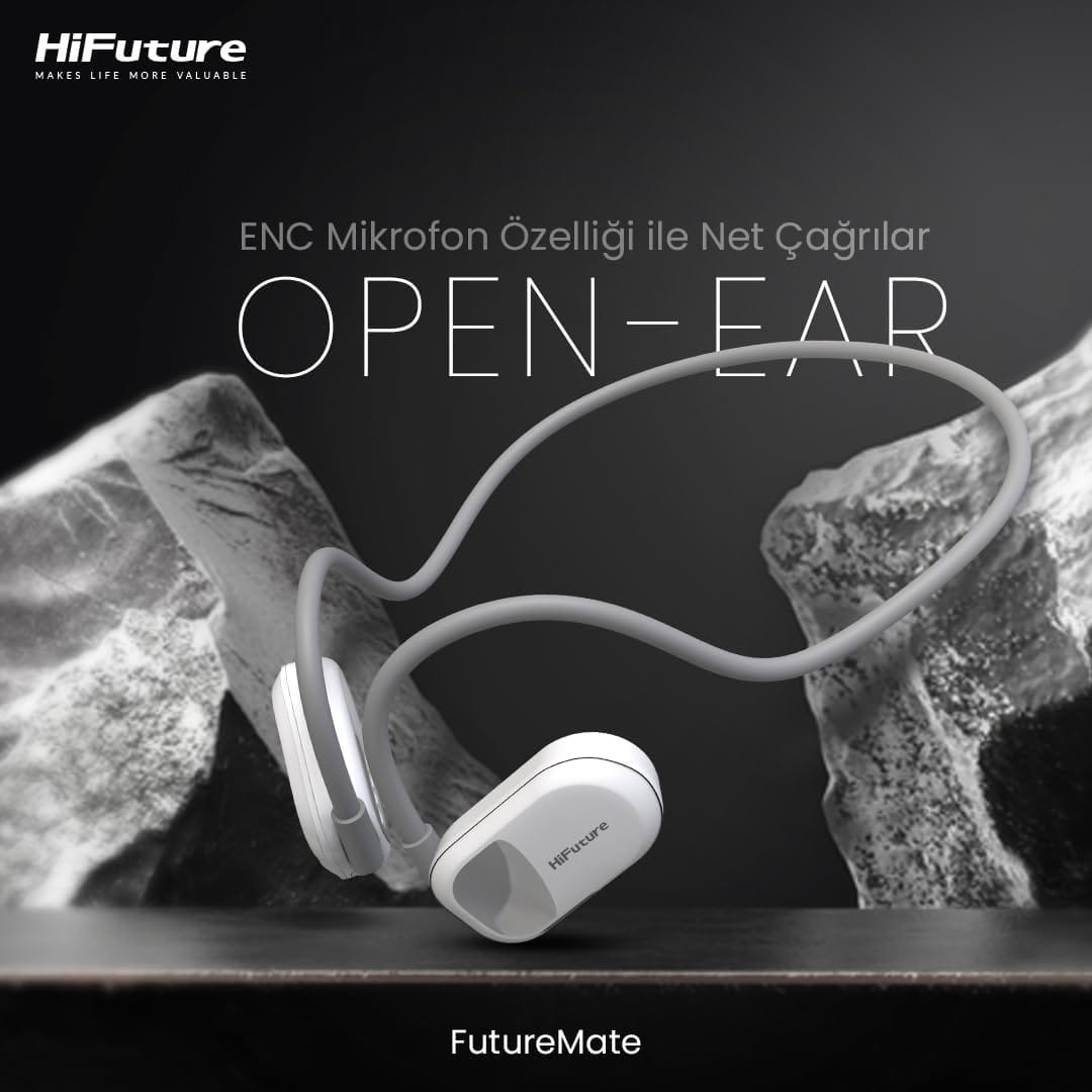 HiFuture Headphones Open Ear FutureMate Grey-White - Image 5