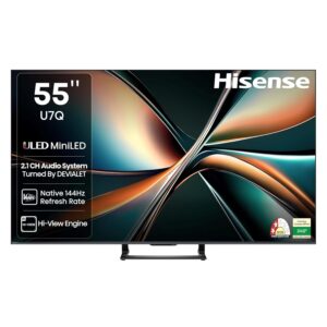 Hisense 55U7Q 55” 4K Smart QLED MINI LED 144hz Gaming TV