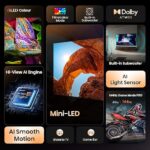 Hisense 55U7Q 55'' 4K Smart QLED MINI LED 144hz Gaming TV - Image 6