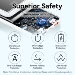 Vention Powerbank 10000mAh 22.5W Built-in USBC+Lighting Black FHOB0 - Image 6