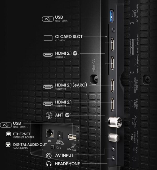 Hisense 100E7Q PRO 100'' 4K Smart QLED 120hz TV - Image 12