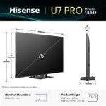 Hisense 75U7Q PRO 75'' 4K Smart QLED MINI LED 165hz TV - Image 3