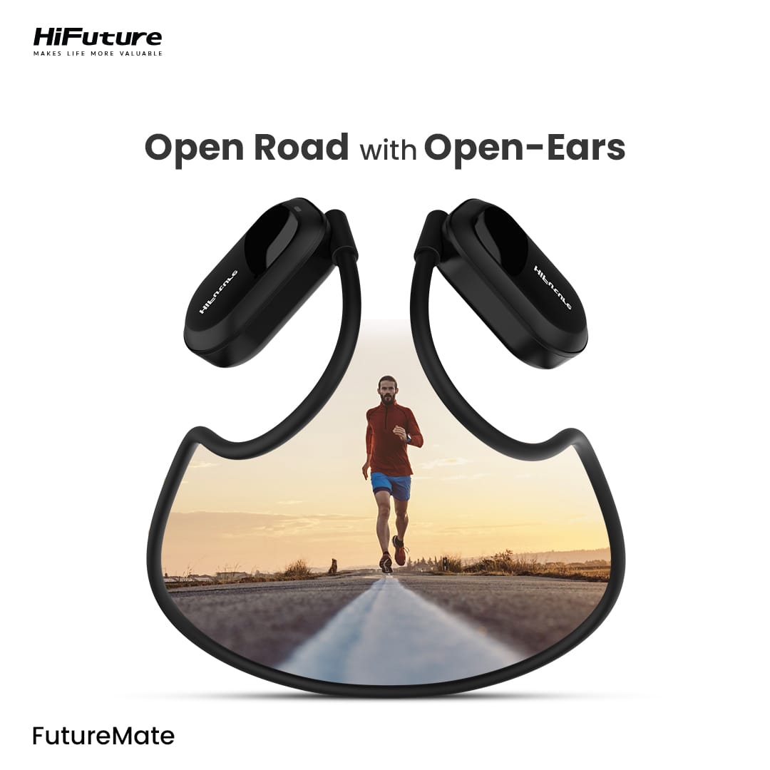 HiFuture Headphones Open Ear FutureMate Grey-White - Image 8