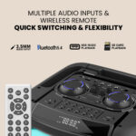 SonicGear Portable Karaoke Speaker 12'' 240W TWS BT/USB 2x Mics HYPERBOX 1300 Pro - Image 9