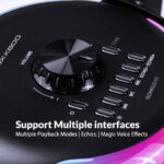 SonicGear Portable Karaoke Kids Speaker BT/Wireless Dual Mics iOX K800 Black - Image 7