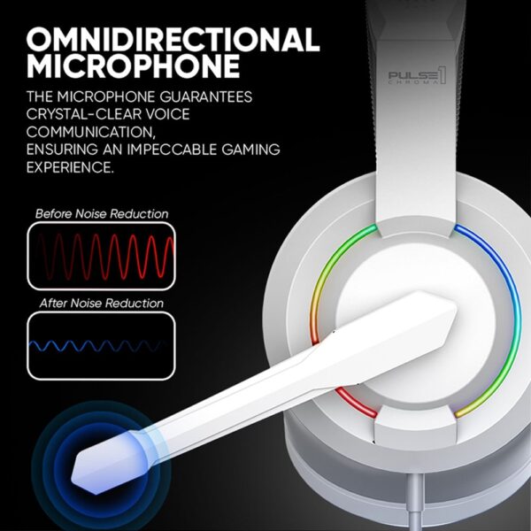 Armaggeddon Gaming Headset 3.5mm 2.1 40mm PULSE 1 Chroma Black - Image 5