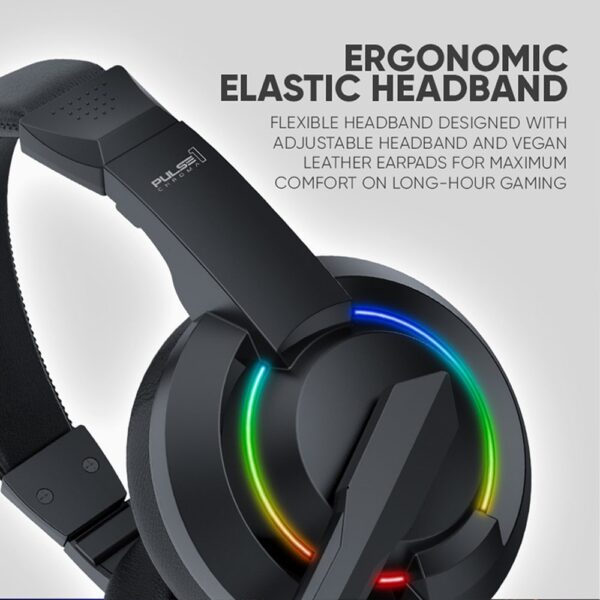 Armaggeddon Gaming Headset 3.5mm 2.1 40mm PULSE 1 Chroma Black - Image 4