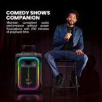 SonicGear HYPERBOX 1500 Pro 15'' Portable Karaoke Speaker 240W BT/USB 2x Wireless Mics - Image 8