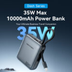 Vention Powerbank 10000mAh 35W Mini Size Built-in USBC Black FHEH0 - Image 9