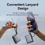 Vention Powerbank 10000mAh 35W Mini Size Built-in USBC Black FHEH0 - Image 13