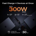 EcoFlow Charge Powerbank RAPID Pro 27650mAh 300W + 140W Built-in Cable Black - Image 2