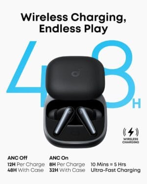 Anker Soundcore Liberty 5 Earphones ANC LDAC with Dolby Audio (Black)