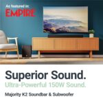 Majority K2 150W Soundbar with Wireless Subwoofer and BT,USB,Optical,HDMI (UK) - Image 2