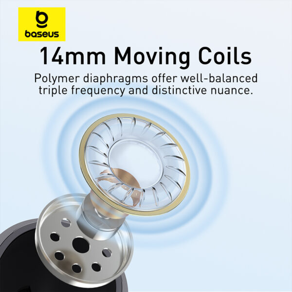 Baseus Earphones Wired Type C CZ17 Black - Image 16