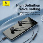 Baseus Earphones Wired Type C CZ17 Black - Image 15