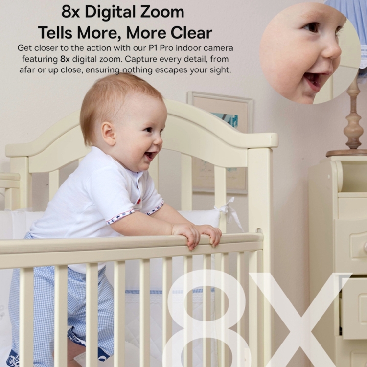 Baseus Security P1 Pro Indoor Camera 3K White EU - Image 10