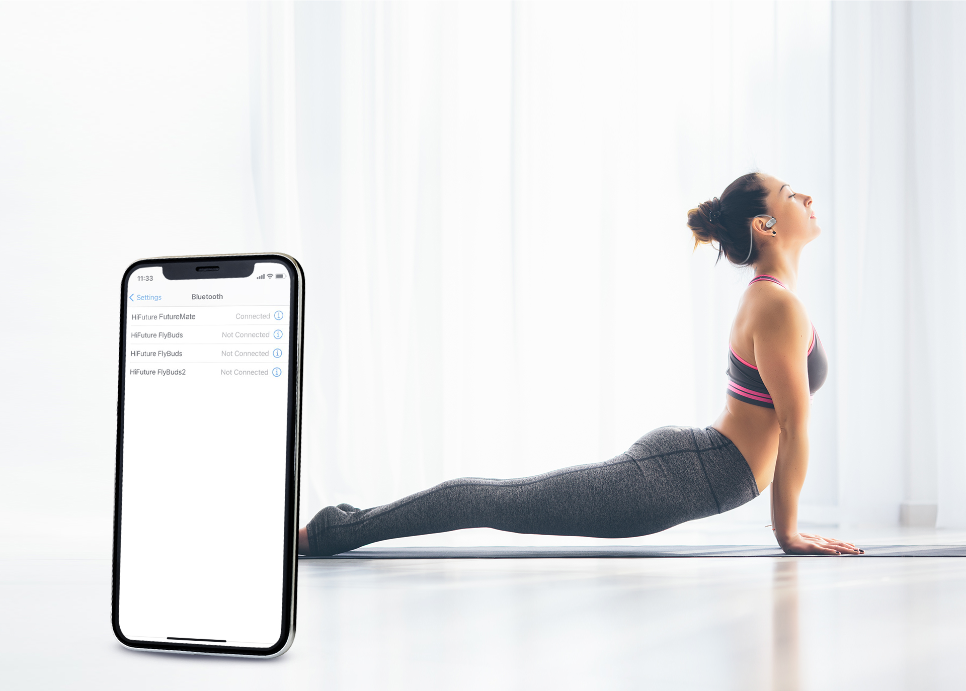 HiFuture Headphones Open Ear FutureMate Grey-White - Image 10