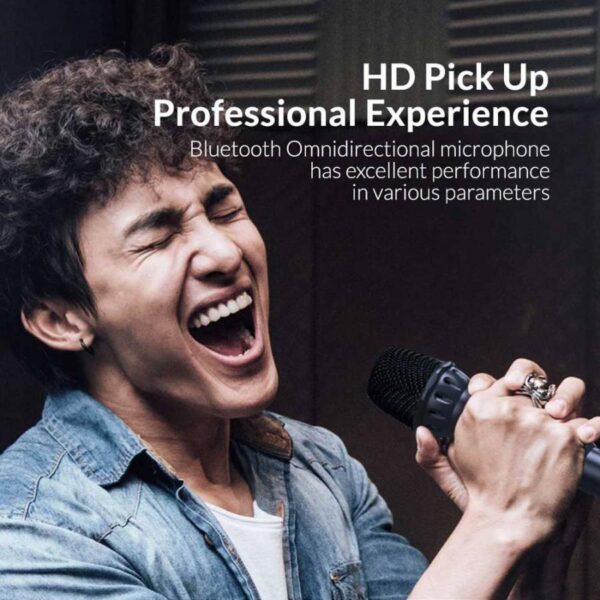 SonicGear Portable Karaoke Kids Speaker BT/Wireless Dual Mics iOX K800 White - Image 5