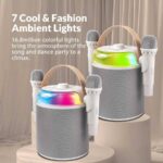 SonicGear Portable Karaoke Kids Speaker BT/Wireless Dual Mics iOX K800 White - Image 4