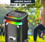 SonicGear Portable Karaoke Speaker 2 x 6.5'' BT/USB/RGB 2x Mics Audiobox BBX1300 - Image 7