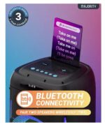 Majority Speakers Portable Karaoke PULSE P5 600W Wireless Mic BT/USB/RGB UK - Image 5