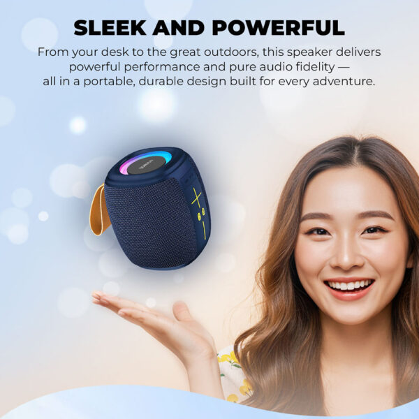 SonicGear Portable Speaker TWS BT/USB/FM/RGB SONICGO! 5 Atlantic Blue - Image 3