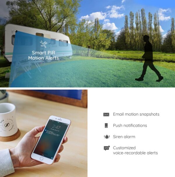 Reolink GO PLUS 4MP 4G/LTE Cloud IP OutdoorBattery Camera (Person/Vehicle Detection) - Image 4