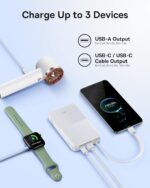 Baseus Powerbank 22.5W 10000mAh + Display EnerFill FC51 Bipow2 Pro  White - Image 4