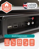 Majority Oakcastle SB80 XTRA Split 2in1 Bar/Speakers 200W Soundbar 2.1 with Sub BT,HDMI,USB - Image 5