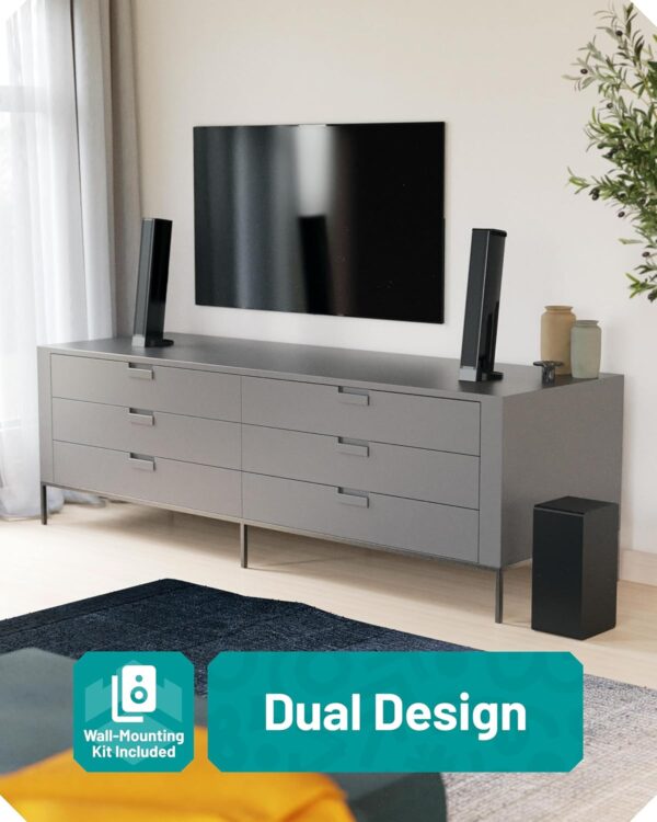 Majority Oakcastle SB80 XTRA Split 2in1 Bar/Speakers 200W Soundbar 2.1 with Sub BT,HDMI,USB - Image 6