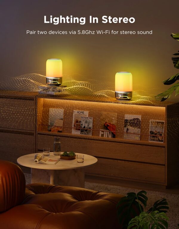 Govee Table Lamp 2 Pro Portable RGBICWW with Built in JBL Speaker - Image 6