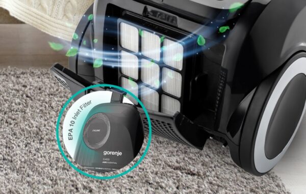 Gorenje Cleaning Vacuum Bagless 800W 3.3L 5m VCE01G4AEBK - Image 5