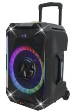 N-Gear FLASH1240 12'' Portable Karaoke Speaker with 1x Wireless Mic LED Lights USB & BT