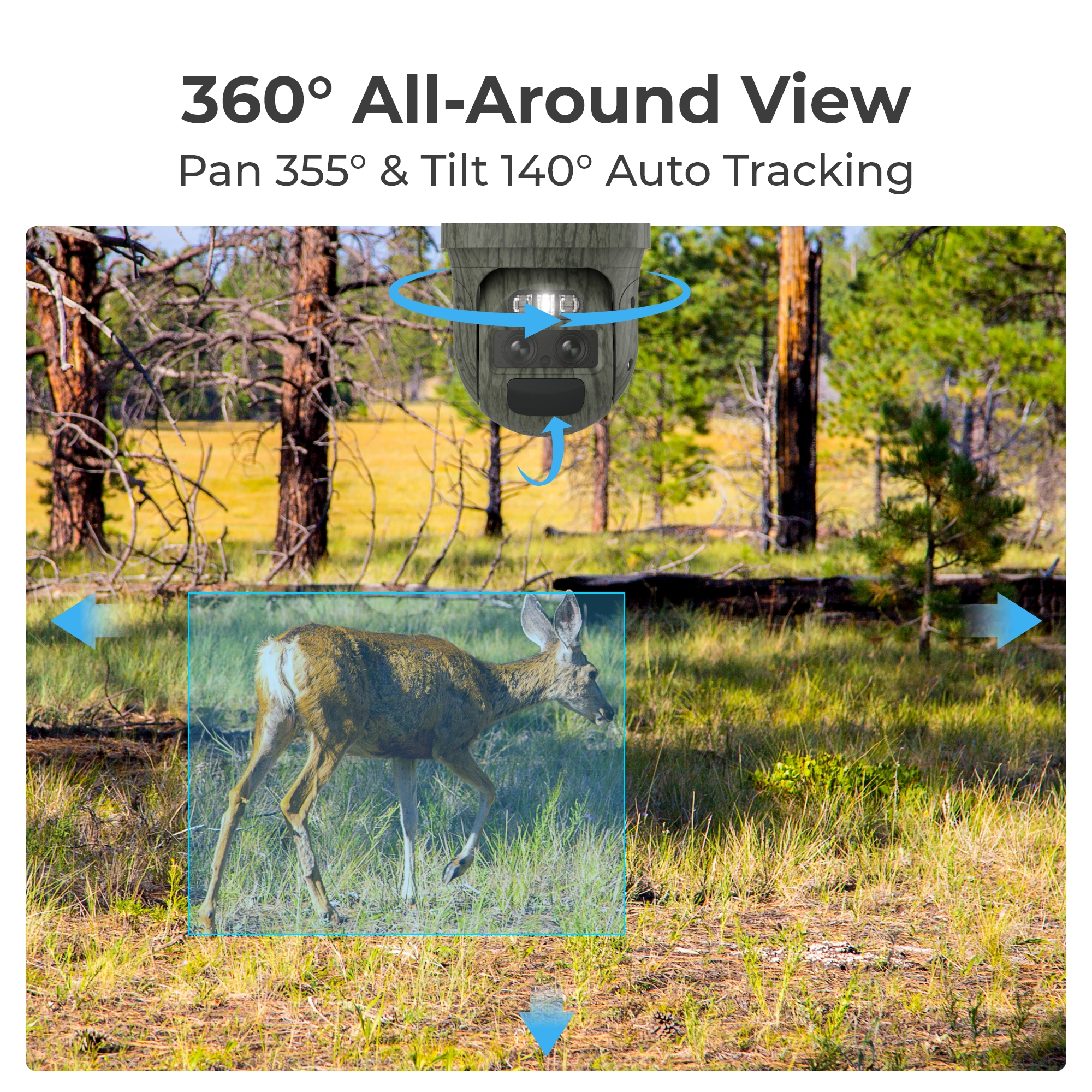 Reolink BP4G Outdoor Battery Camera 4K Trackmix LTE (G770-C) (Camo) Bundle - Image 8