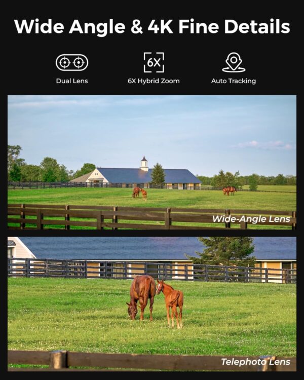 Reolink BP4G Outdoor Battery Camera 4K Trackmix LTE (G770) (White) (Hard Bundle) - Image 2