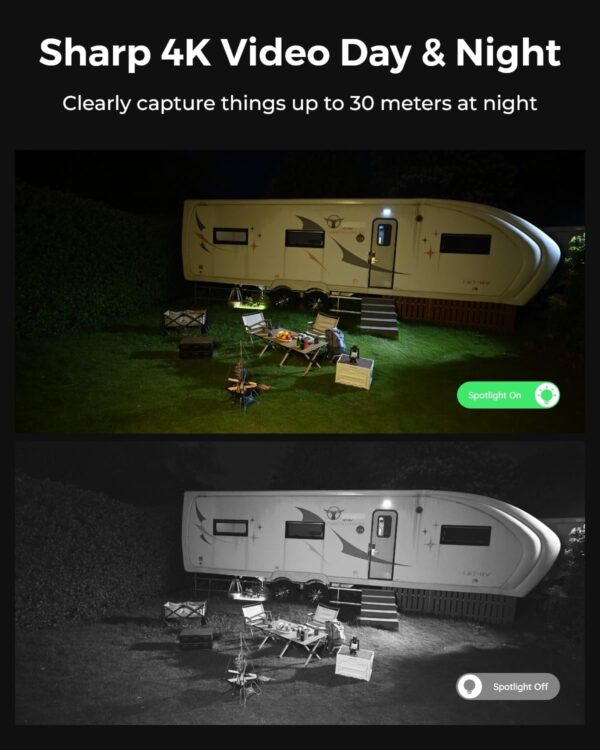 Reolink BP4G Outdoor Battery Camera 4K Trackmix LTE (G770) (White) (Hard Bundle) - Image 3