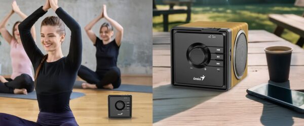 Genius Mobile Speaker Portable BT 6W SP-916BT Pine Wood - Image 5