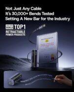 Baseus Powerbank 100W 10000mAh EnerGeek GR11 with Retractable Cable Grey - Image 5