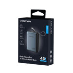 Vention Powerbank 20000mAh 45W 2xUSBC 1xUSBA + Built-in USBC Cable FHGH0-TY - Image 2