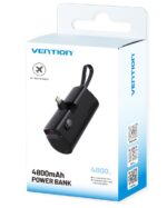 Vention Powerbank 4800mAh 22.5W Foldable Lightning Black FHRB0 - Image 3