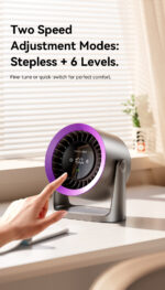 Vention Air Circulation Fan Desktop with Display & Wall Mount PBIH0 - Image 3