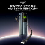 Vention Powerbank 20000mAh 165W 3xUSBC+USBA TFT Display +100W Cable FKFH0 - Image 4